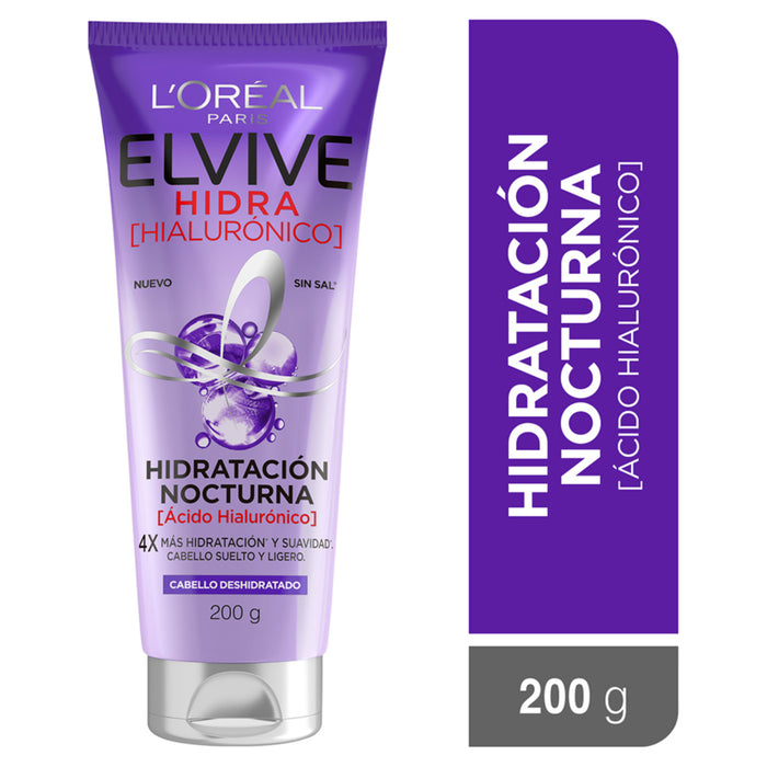 Mascarilla Elvive Nocturna Hidra Hialurónico - Cabello Deshidratado X 200Ml