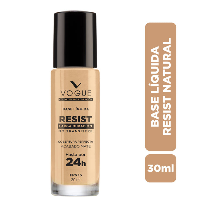 Base Vogue Maquillaje Larga Duración Natural X 30Ml