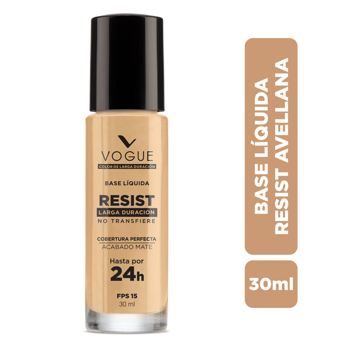 Base Vogue Maquillaje Larga Duración Avellana X 30Ml