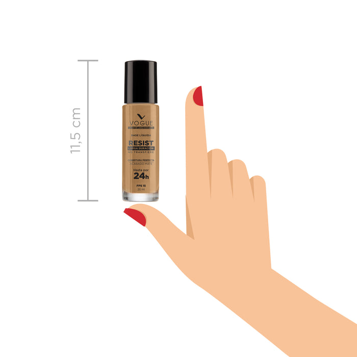 Base Vogue Maquillaje Larga Duración Canela X 30Ml