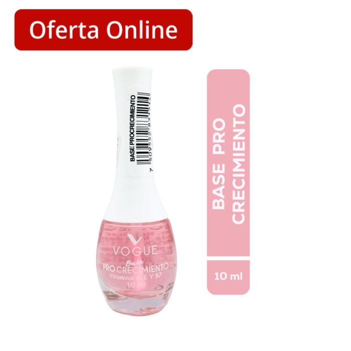 Base Uñas Procrecimiento Vogue X 10Ml