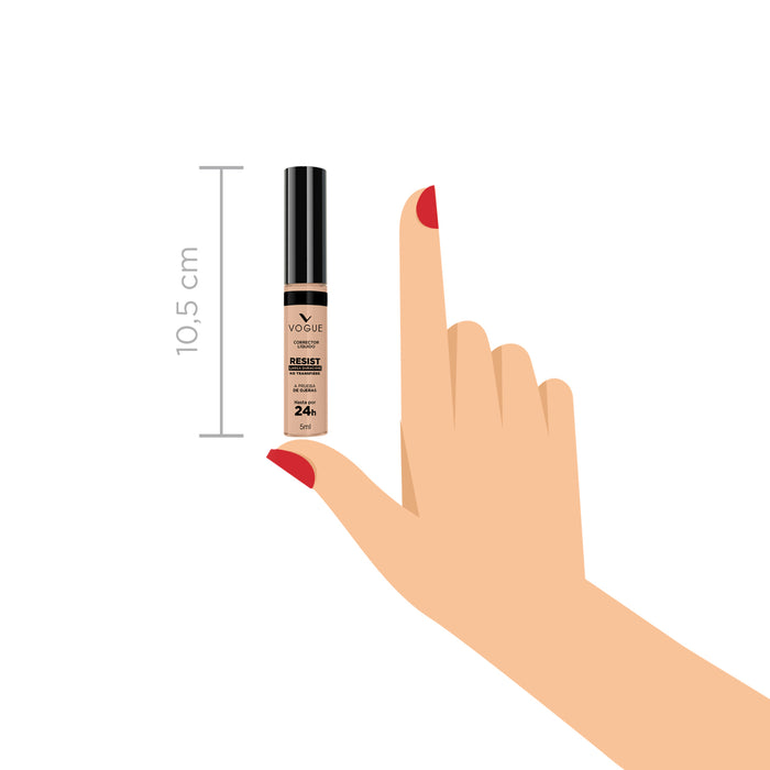 Corrector Vogue Liquido Larga Duración Pétalo X 5Ml