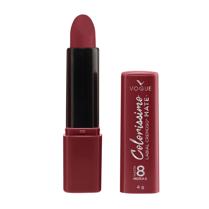 Labial Cremoso Vogue Colorissimo Mate Manzana Roja