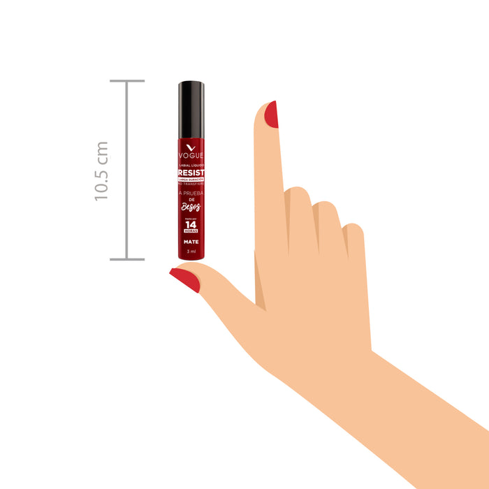 Labial Vogue Liquido Resist Poderosa X 3Ml