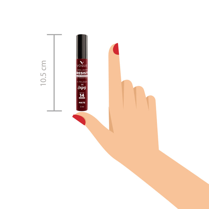 Labial Vogue Liquido Resist Poderosa X 3Ml