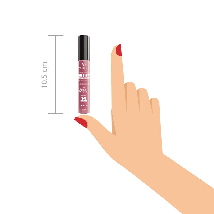 Labial Vogue Liquido Resist Encantadora X 3Ml