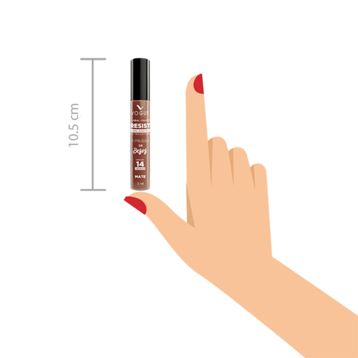 Labial Vogue Liquido Resist Cálida X 3Ml