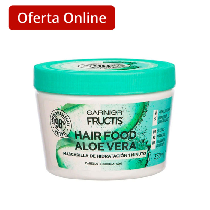 Mascarilla De Hidratación Fructis Aloe Vera X 350Ml