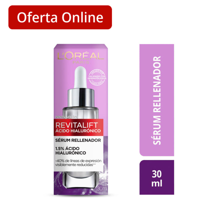 Sérum L'oréal Ácido Hialurónico Facial X 30Ml