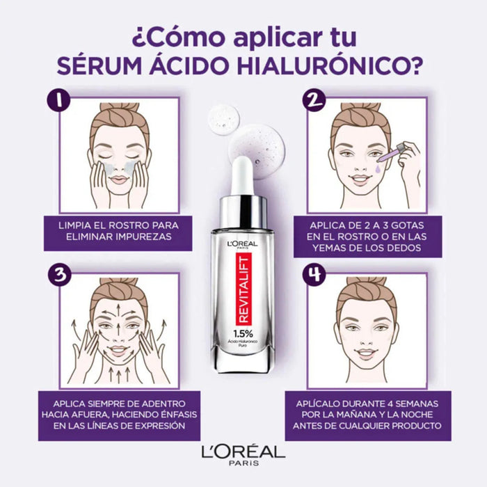 Sérum L'oréal Ácido Hialurónico Facial X 30Ml