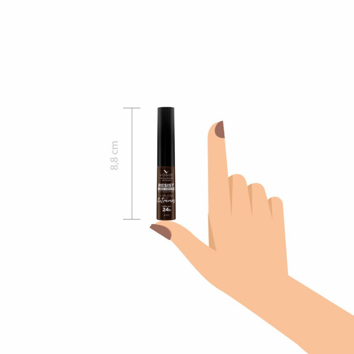 Tinta Liquida De Cejas Vogue Resistente Tono Caoba X 4Ml