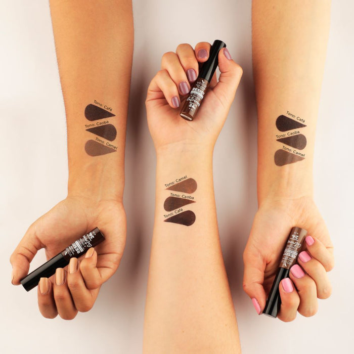 Tinta Liquida De Cejas Vogue Resistente Tono Caoba X 4Ml