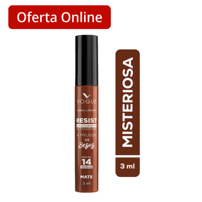 Labial Liquido Vogue Resist Misteriosa X 3Ml