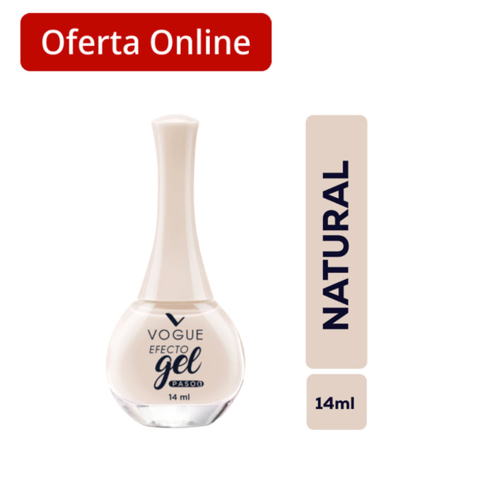 Esmalte Vogue Efecto Gel Natural X 14Ml