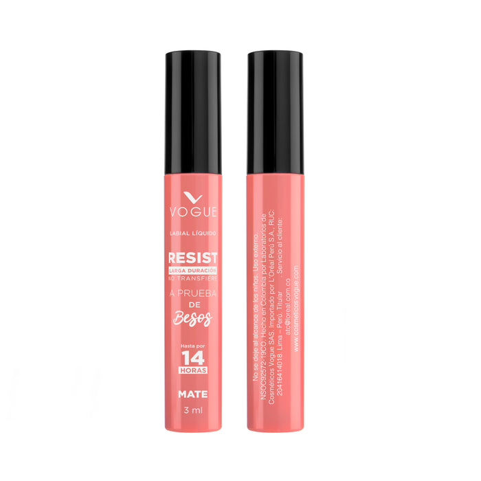Labial Liquido Vogue Resist Romántica X 3Ml