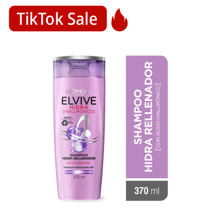 Shampoo Elvive Hidra Hialurónico - Cabello Deshidratado X 370Ml