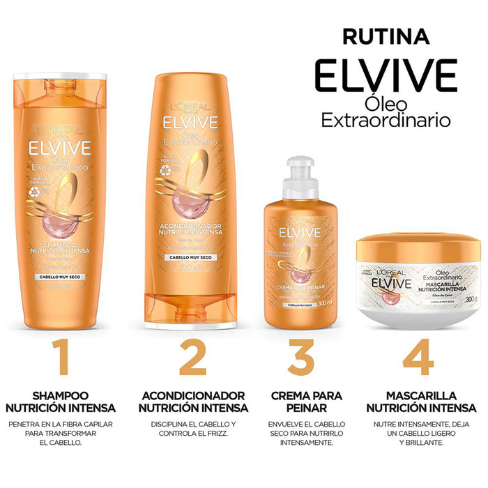 Acondicionador Elvive Oleo Coco - Cabello Muy Seco X 370Ml