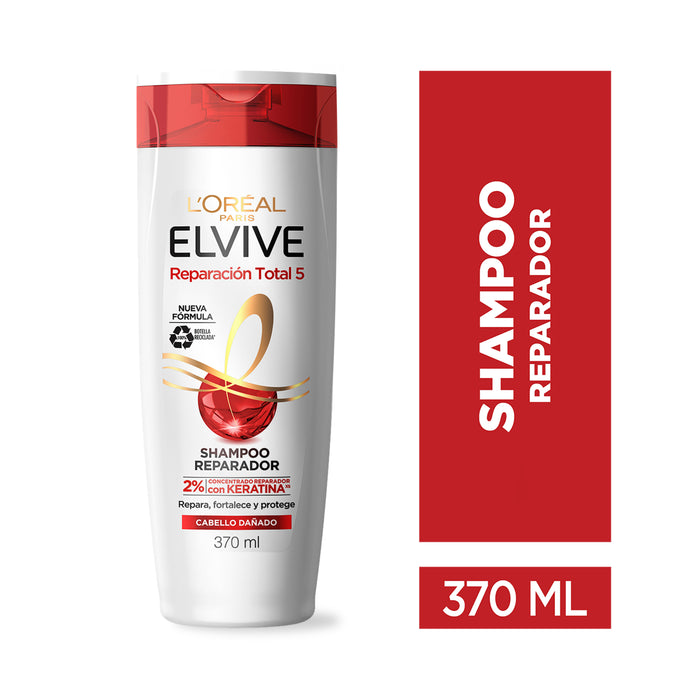 Shampoo Elvive Reparación Total 5 - Cabello Dañado X 370Ml