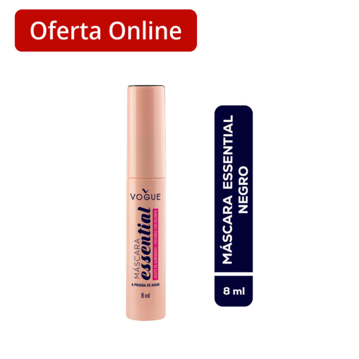 Mascara De Pestañas Vogue Essential Negro X 8Ml