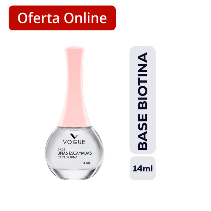 Base De Uñas Vogue Efecto Spa Esmadas Biotina X 14Ml