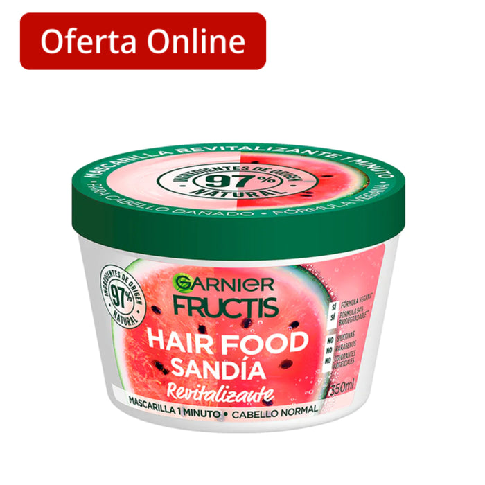 Garnier Fructis Hair Food Mascarilla Sandia X 350Ml