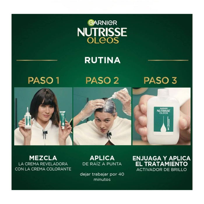 Tinte Garnier Nutrisse Oleos  Nro. 6.66 Rubio Rojizo