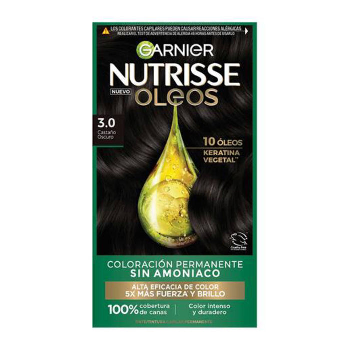 Garnier Nutrisse Oleos Tinte # 3 Castano Oscuro