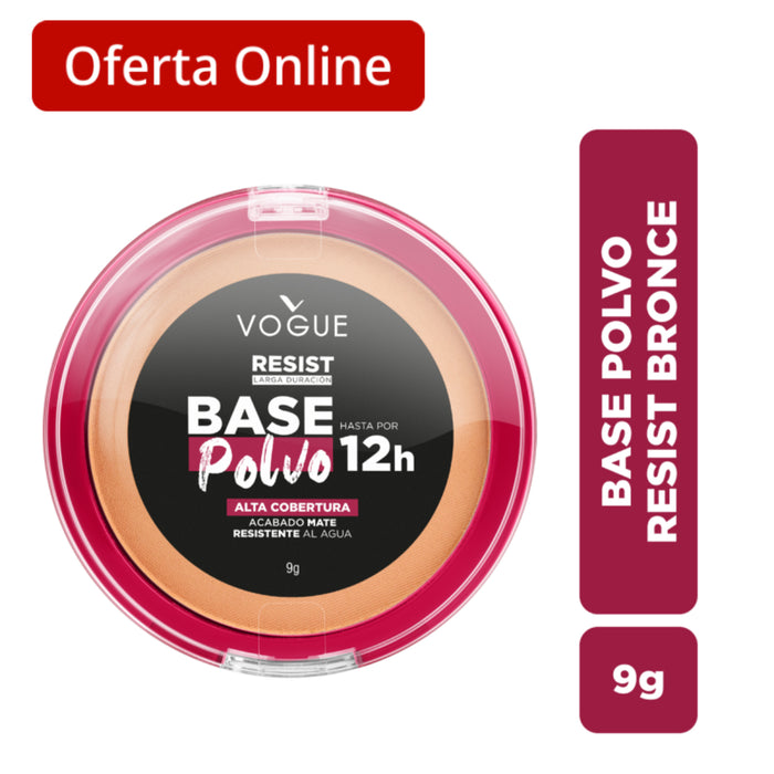 Base Vogue En Polvo Resist 12H Bronce X 9G