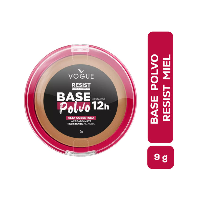 Base Vogue Resist En Polvo 12Hr Miel X 9G