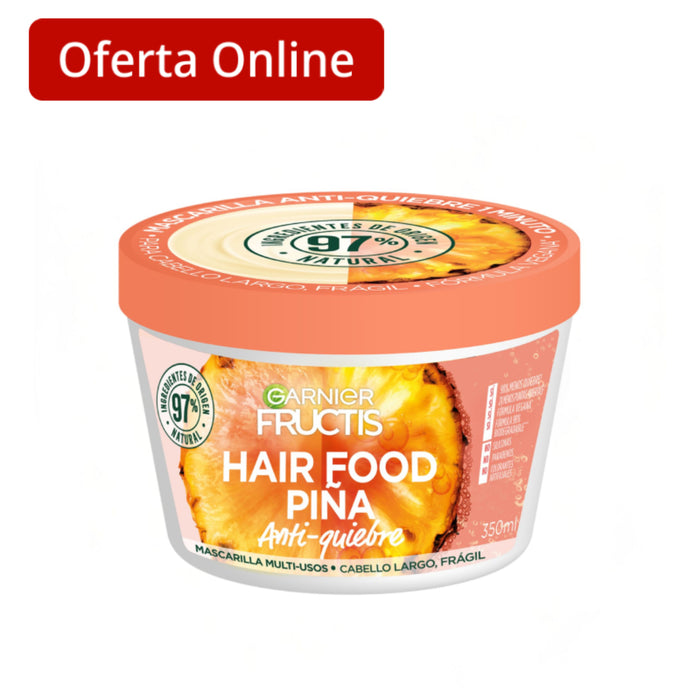 Mascarilla Garnier Fructis Hair Food Piña X 350Ml