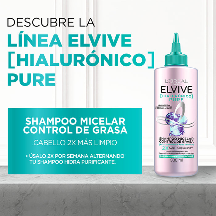 Shampoo Elvive Micelar Pure X 300 Ml