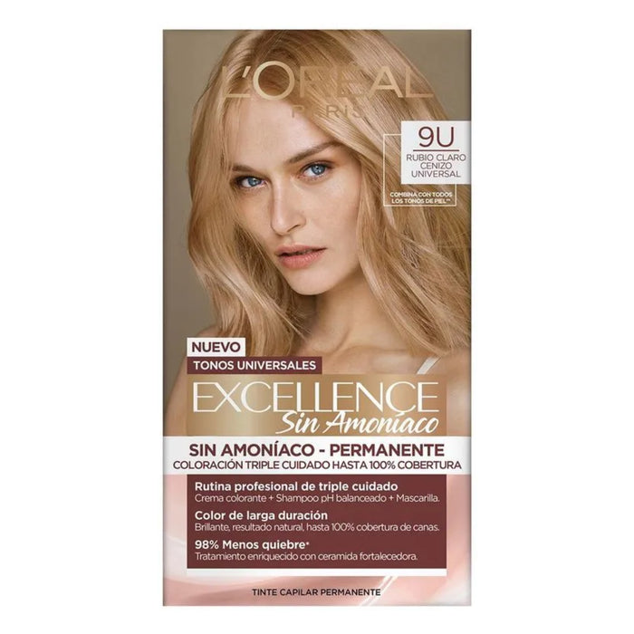 Tinte Excellence Sin Amoniaco # 9U Rubio Claro