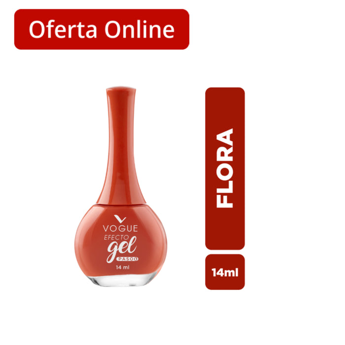 Esmalte Vogue Efecto Gel Flora X 14Ml
