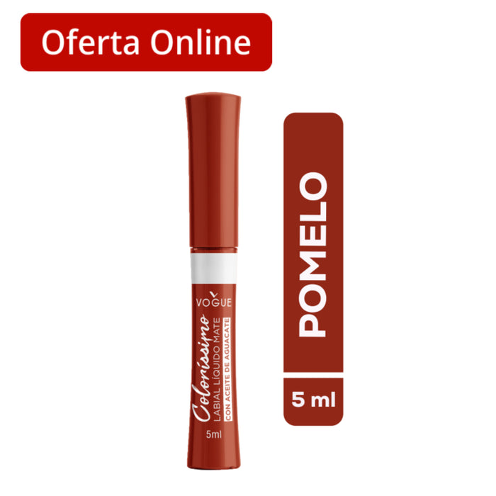 Labial Vogue Liquido Mate Colorissimo Pomelo X 5Ml