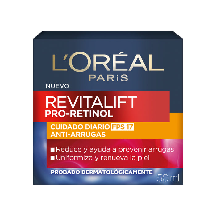 Crema Facial L'oréal Retinol Revitalift - Para Día X 50Ml