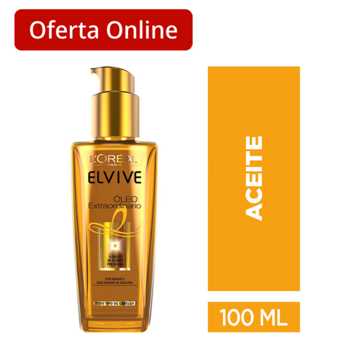 Aceite Elvive Tratamiento Capilar Extraordinario X 100Ml
