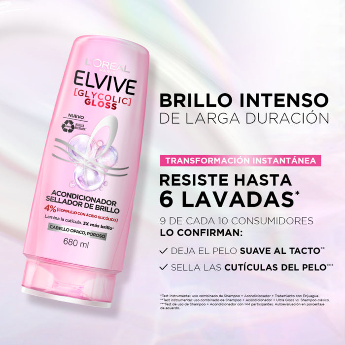 Acondicionador Elvive Glycolic Gloss X 680Ml