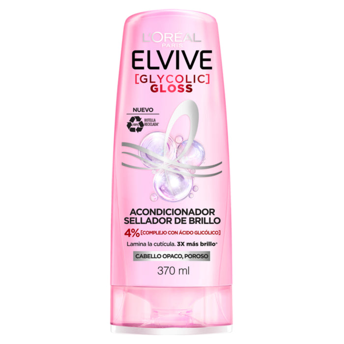 Acondicionador Elvive Glycolic Glosuperstay - Cabello Opaco X 370Ml