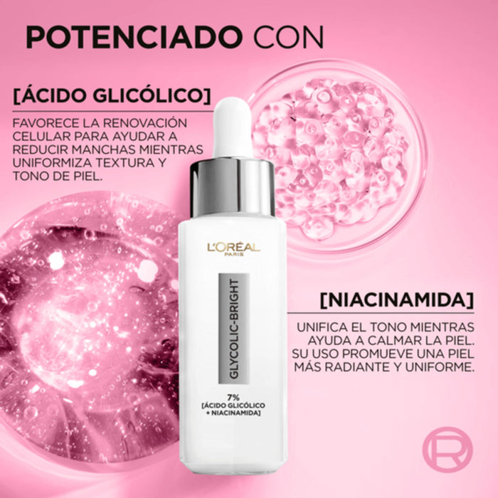 Sérum Antimanchas L'oreal Glycolic-Bright X 30Ml