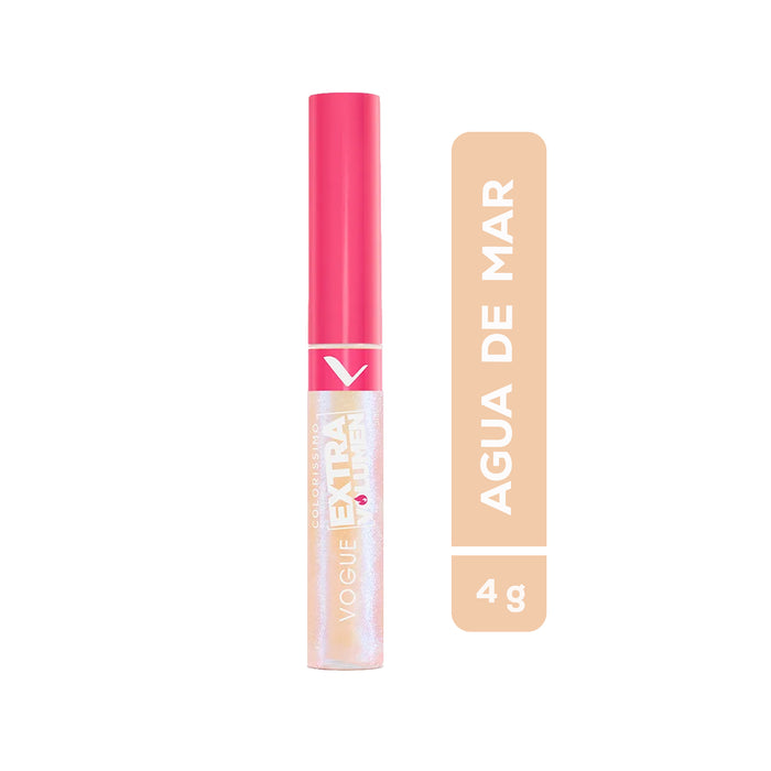 Brillo Labial Vogue Colorissimo Extra Volumen Agua De Mar X 5Ml