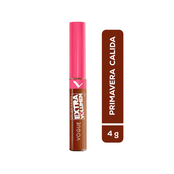 Brillo Labial Vogue Colorissimo Extra Volumen Primavera Cálida X 5Ml