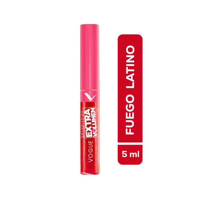 Brillo Labial Vogue Colorissimo Extra Volumen Fuego Latino X 5Ml