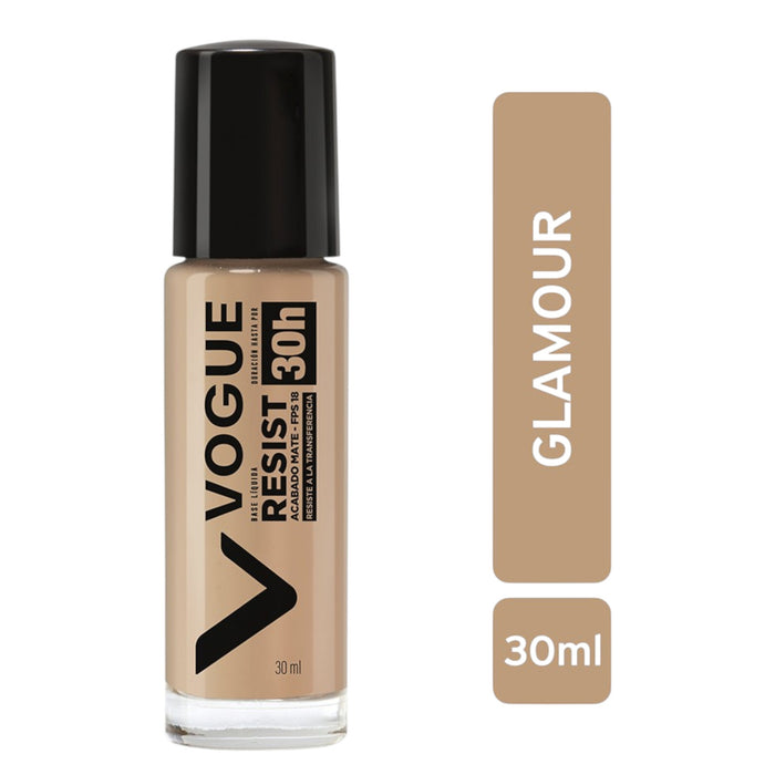 Base Liquida Vogue Resist Fps15 24Hr Glamour X 30Ml