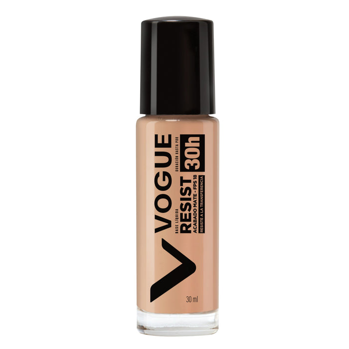 Base Liquida Vogue Resist Caramelo 08 Fps18 30Hr X 30Ml