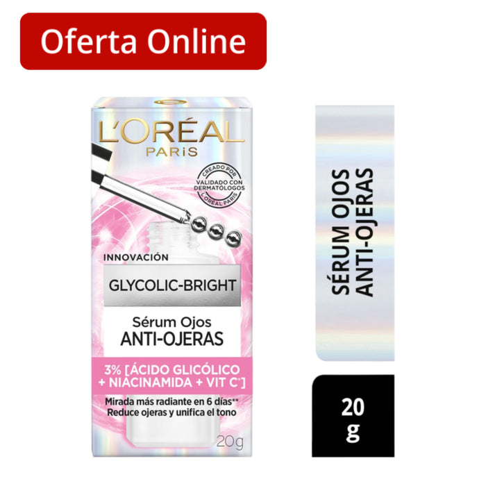 Serum Para Ojos L'oréal Acido Glicólico Anti-Ojeras X 20G