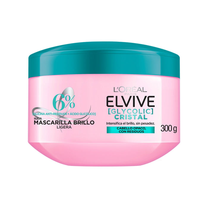 Mascarilla De Tratamiento Elvive Glycolic Cristal X 300G