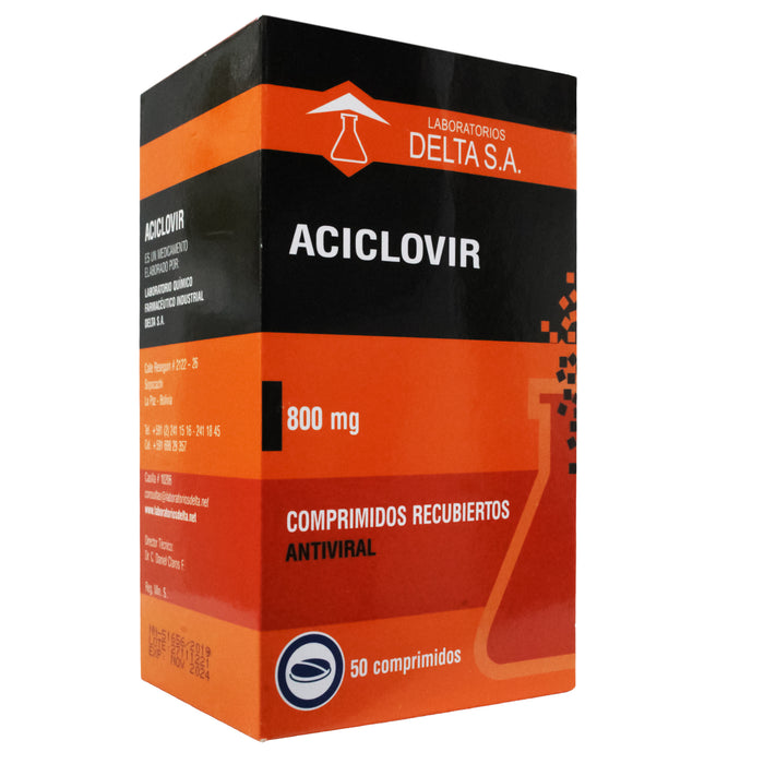Aciclovir 800Mg Generico X Tableta