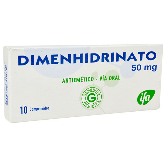 Dimenhidrinato 50Mg Generico X Tableta