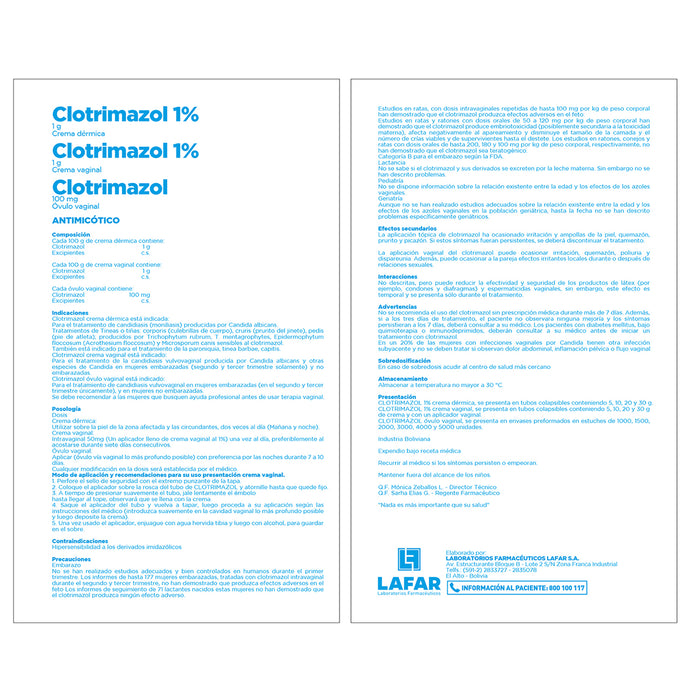 Clotrimazol 100Mg Generico X Ovulo