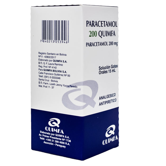 Paracetamol 200Mg Ml Gotas X 15Ml Generico Li